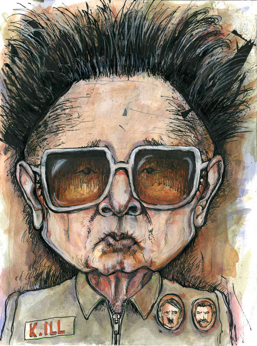 Johannes Töws - caricatures - Kim Jong Il