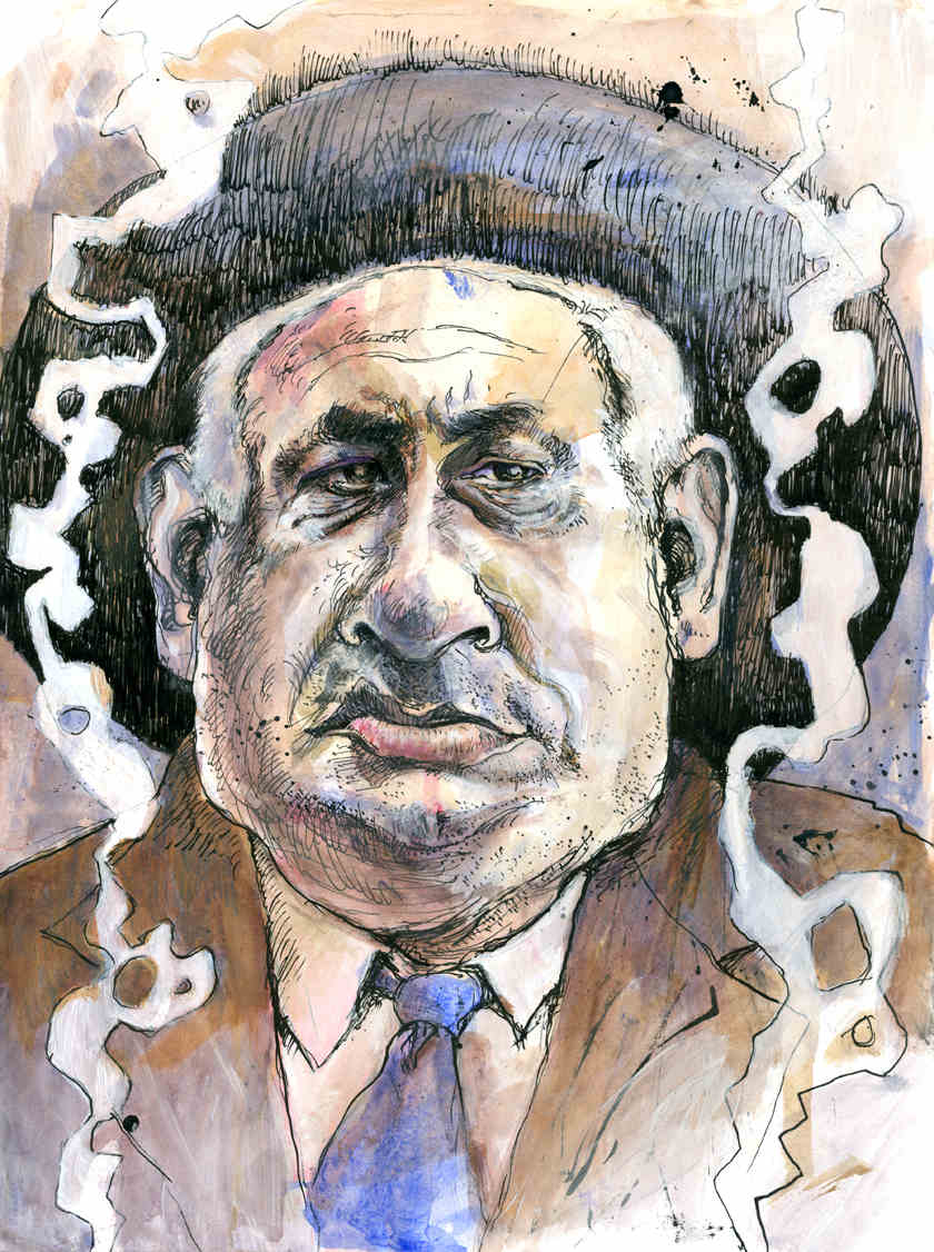 Johannes Töws - caricatures - Benjamin Netanjahu